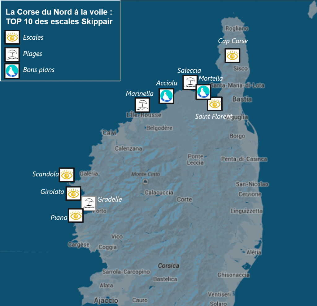 La Corse Nord a la voile