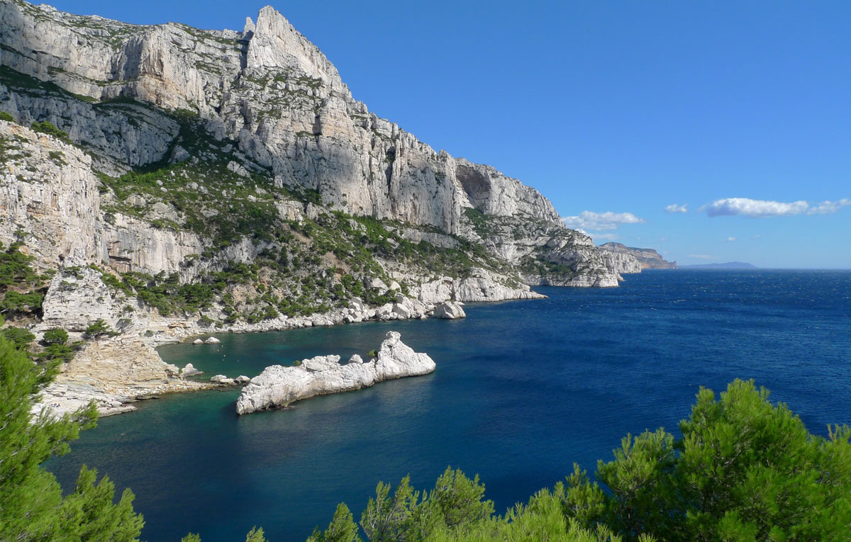 Les calanques vues du Cap Morgiou, du Torpilleur à l'Oeil-de-Verre, en passant par les Pierres-Tombées