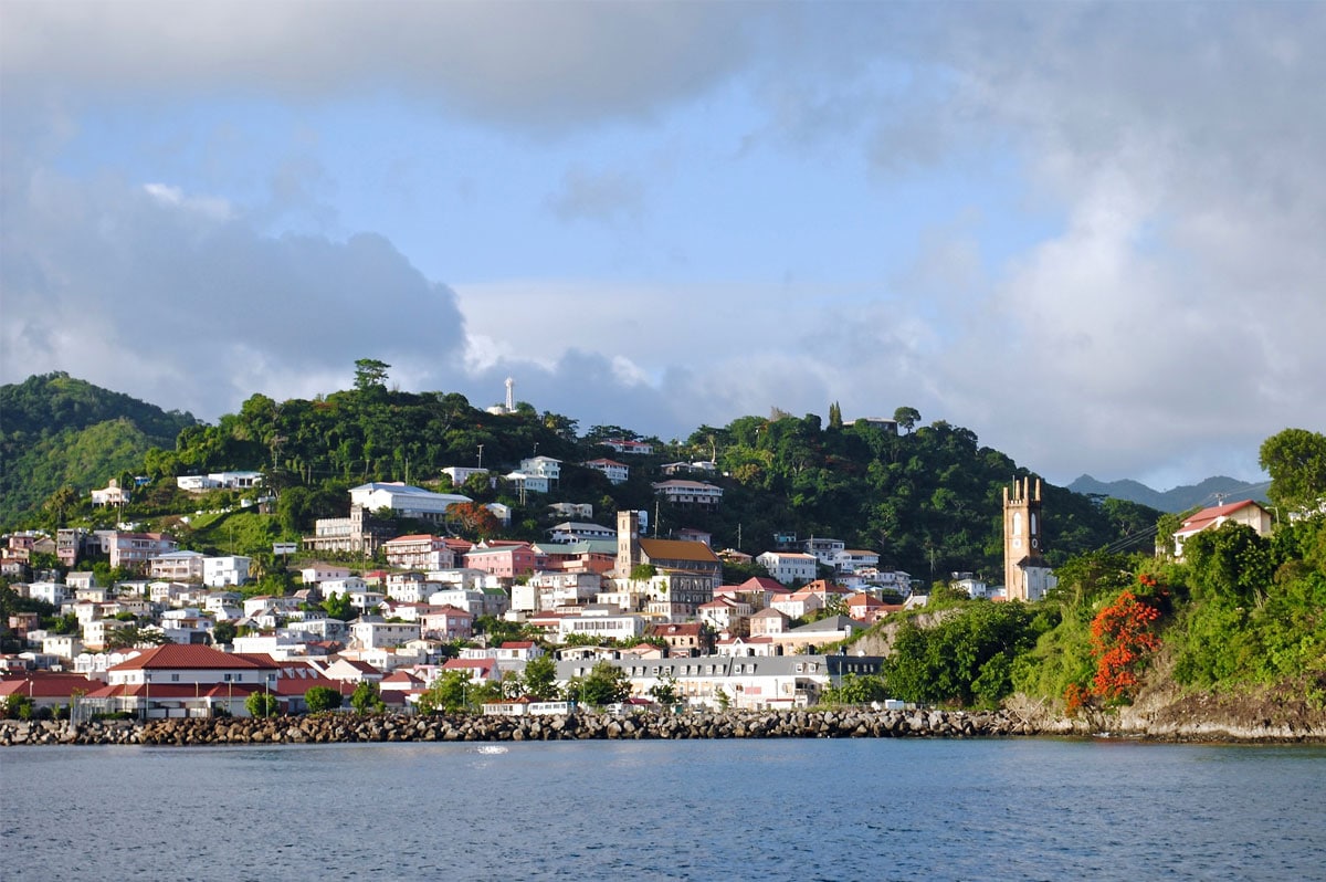 Saint-Georges, capitale de la Grenade, aux Antilles, vue de la mer - CC0 (Pixabay)
