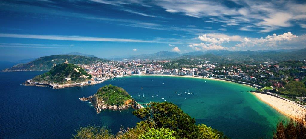 Le littoral de la côte basque espagnol